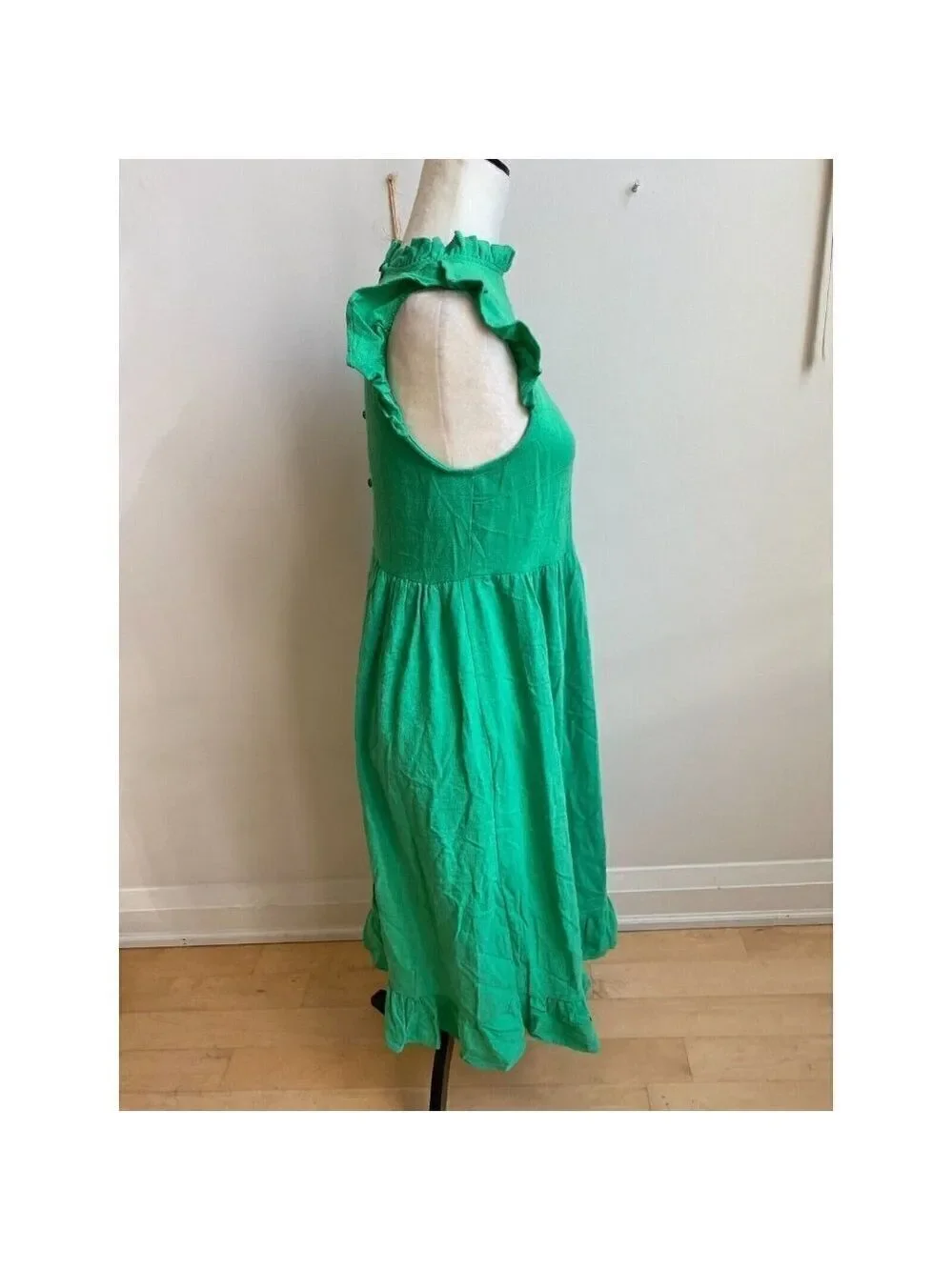 MELROSE & Market BNWOT Women Green Tiered Midi Dress Sz XSmall - Picture 3 of 6